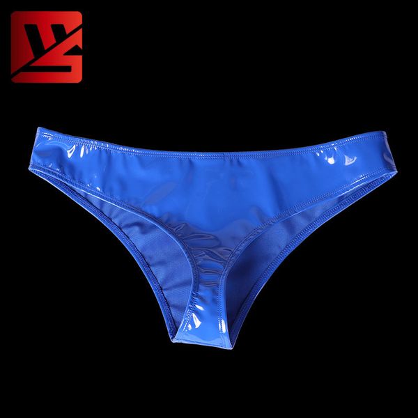 

women's panties latex pvc shiny low-rise g-string g string micro thong t-back erotic lingerie smooth thongs stage wear plus size, Black;pink