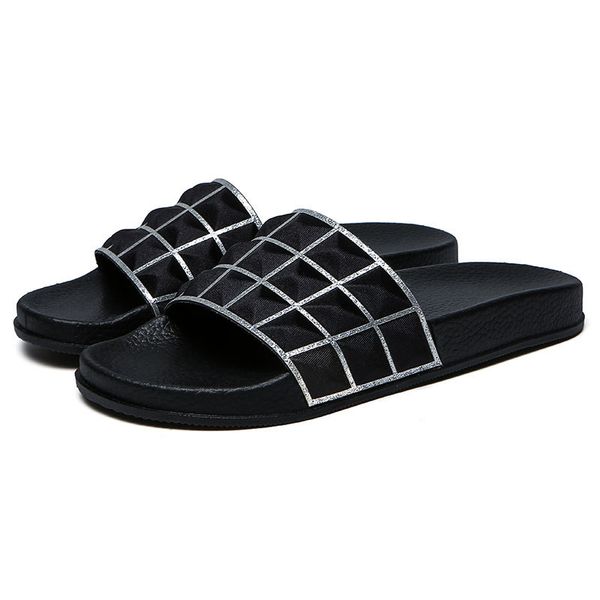 

soft fabric slippers women summer 2020 flat heels beach casual slides shoes bathroom indoor poor sandals flip flops non-slip, Black