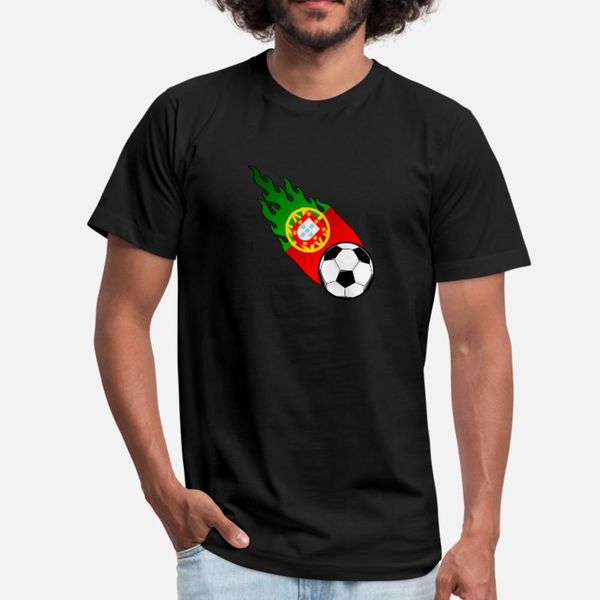 

fireball football portugal t shirt men customize tee shirt size s-3xl male anti-wrinkle building summer style pattern shirt