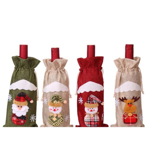 

cute christmas wine bottle covers holiday wine bottle sweater cover with hat for cute christmas sweater party decorations a05