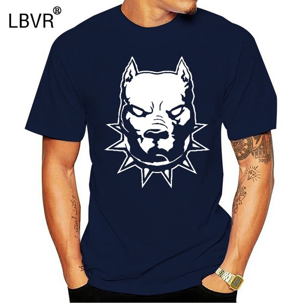 

pitbull staffy terrior spike collar t shirt