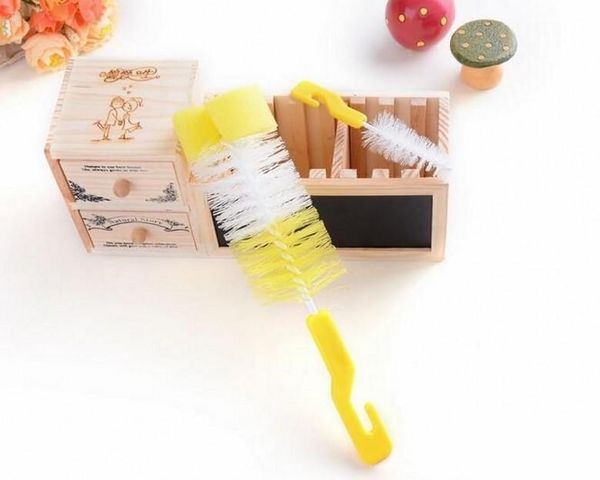 

360 milk cup sponge rotating bottle 2pcs/set brush sets head degree baby cleaning bdegarden yggtg