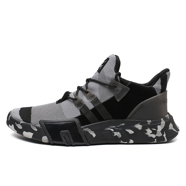 

mesh shoe sneakers for men shoes breathable men's casual shoes slip-on male loafers casual walking, Black