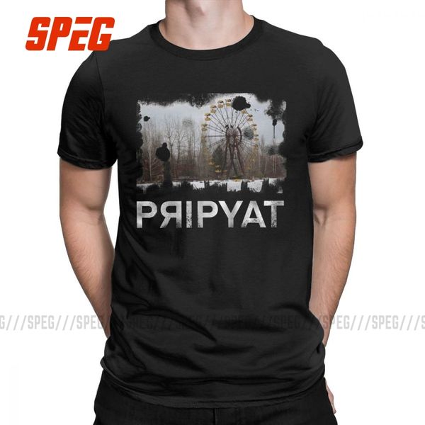 

vintage chernobyl russia t shirt men's cotton funny t-shirt round collar tee shirt short sleeve clothing gift idea plus size