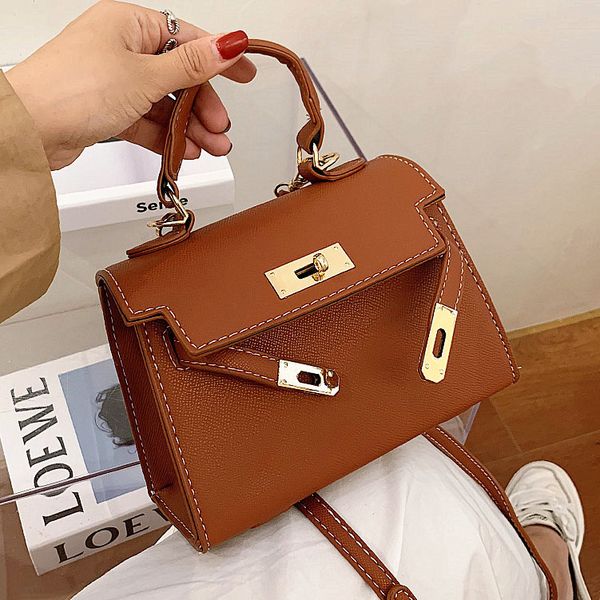 

folding handle designer bag lady bag 2020 pu leather shoulder messenger lady designer and wallet