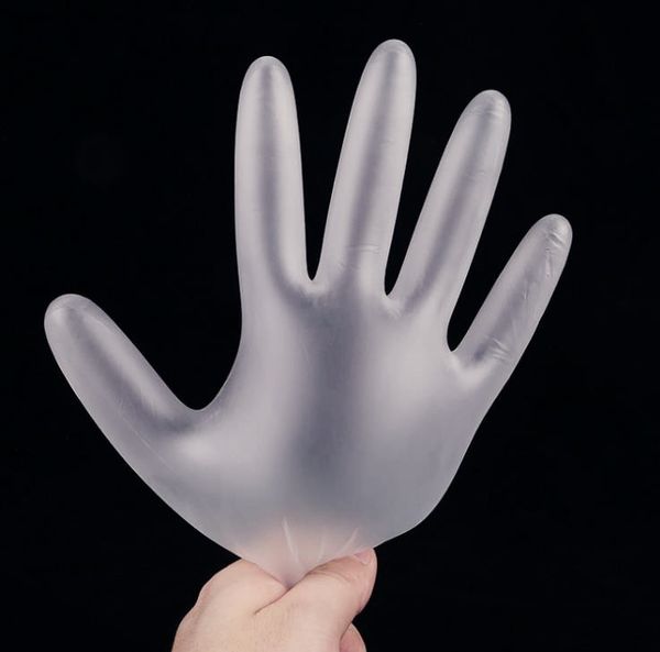 

100pcs/lot disposable gloves pvc rubber high-density material pre-imitation gloves protective gloves 63