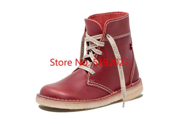 

women snow boots lace up round toe square heel pu leather casual shoes comfortable winter ankle boots tw478, Black