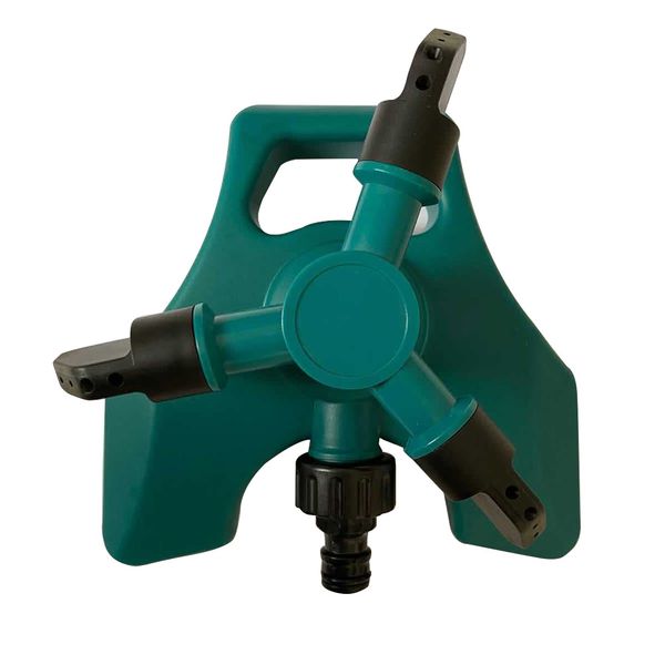 

garden watering lawn sprinkler 3 nozzles 360 degrees rotating adjustable angle