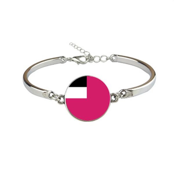 

2020 new flag bracelet georgia malawi malaysia mali macedonia marshall islands flag bracelet women's accessories, Black