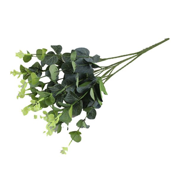 

16 heads fake plants tree branches artificial eucalyptus bouquet home decor diy