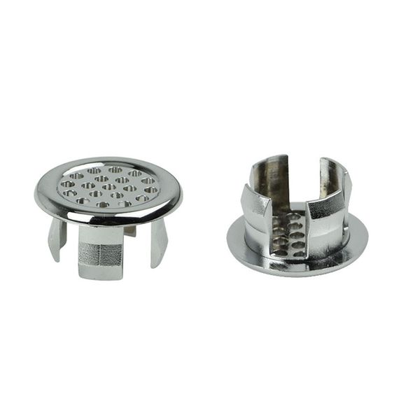 

10pcs cover drain cap sink durable overflow ring plastic round silver kitchen