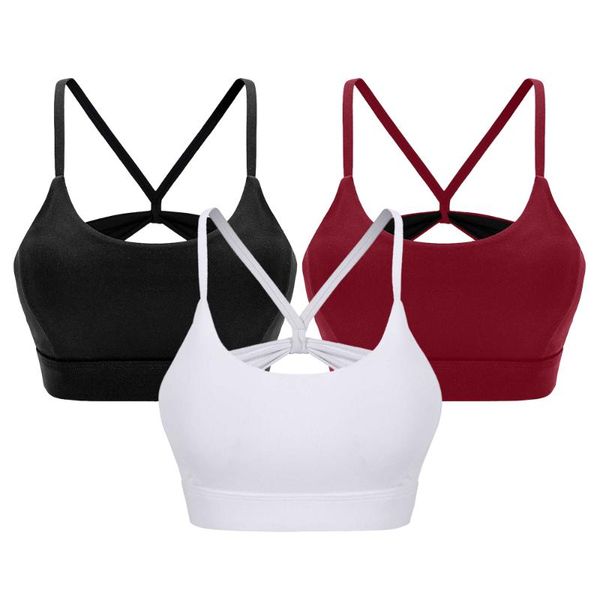

women's bowknot straps sports bras high impact support beautiful activewear for yoga gym fitness workout female gym sports bra, White;black