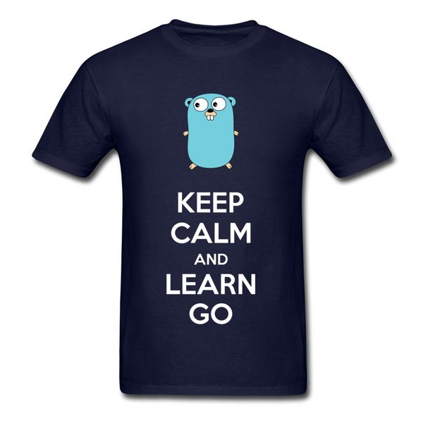 

funny cartoon t shirt men slogan tshirt keep calm and learn go dark blue t-shirt for students ajax hip hop mens tees xxx