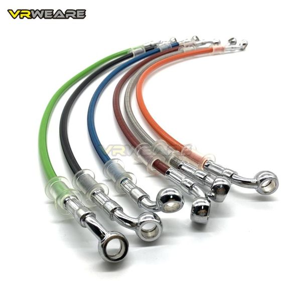 

motocycle m10 banjo 28-60 degrees braided brake hose motor atv hydraulic clutch dot flexible tube line oil hose 400-1500mm