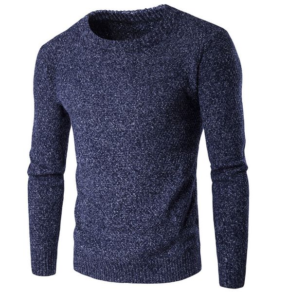 

men's sweaters 2021 autumn knitting mens and pullovers o-neck slim fit thicken male elastic knitted grey blue, White;black