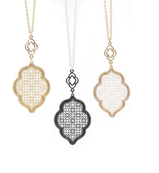 

new lip filigree many colors combain long pendant necklace, Silver