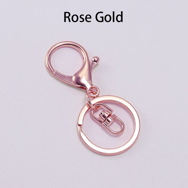 

5pcs/lot keychain ring 30 mm key ring long 70 mm lobster clasp key hook chain for jewelry making findings supplies, Silver
