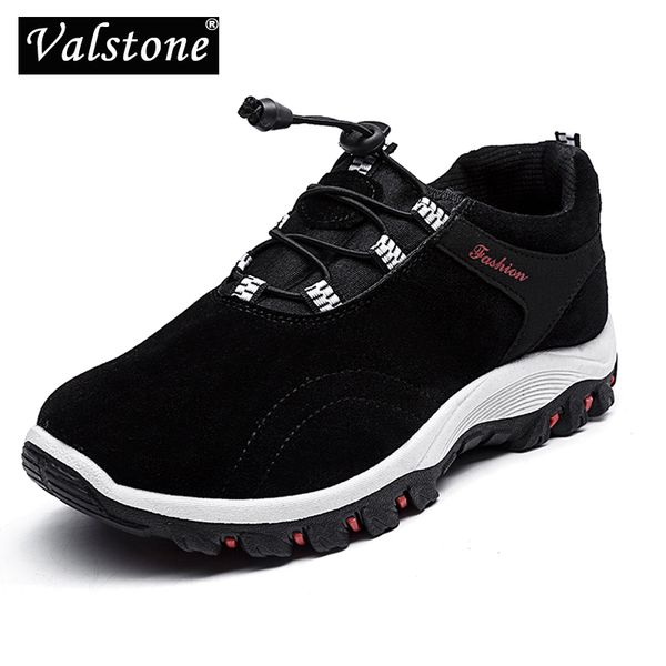 

valstone men sneakers comfortable boots low-men shoes retro casual boots male loafers shoes non-slip light eva bottom, Black