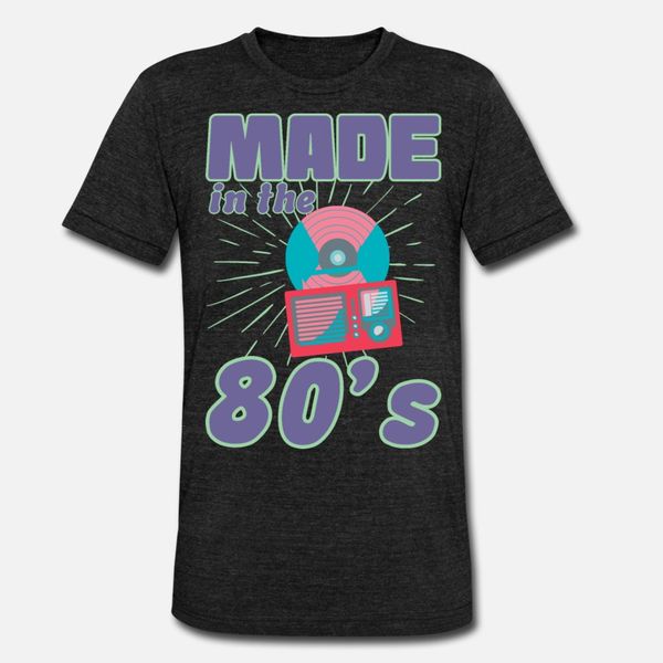 

made in the 80's eighties 80s retro design t shirt men character 100% cotton size s-3xl unique famous building spring slim shirt