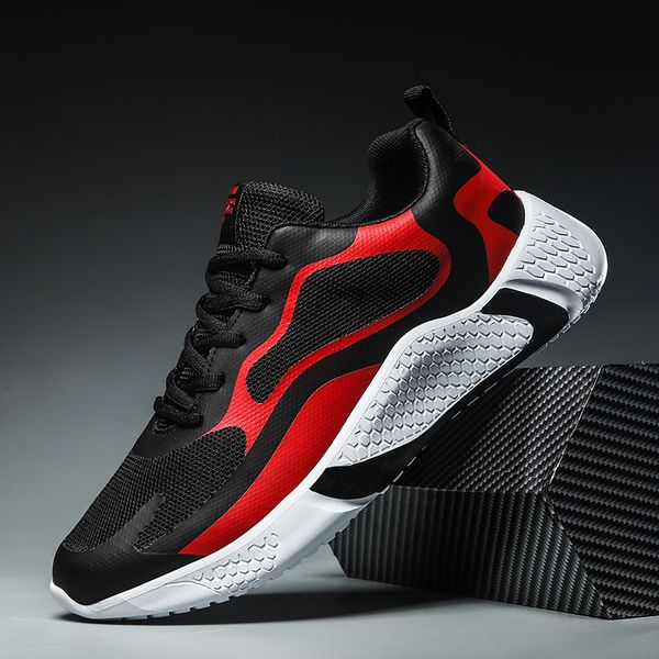 

airmeshbreathablemensneakersshoescolorfulfashionmensportsrunningshoeslighweightshoesmanmalewalkingcasualshoes, Black