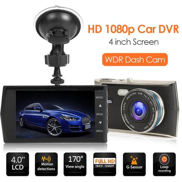 

se008 hd 1080p car dvr camera 4 inch screen 170 lens wdr night vision dash cam driving recorder
