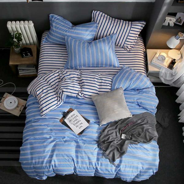 

wensd simple style home bedroom bedding sets warm ultra soft cotton 3/4pc duvet cover sets bed cover flat sheet pillowcase