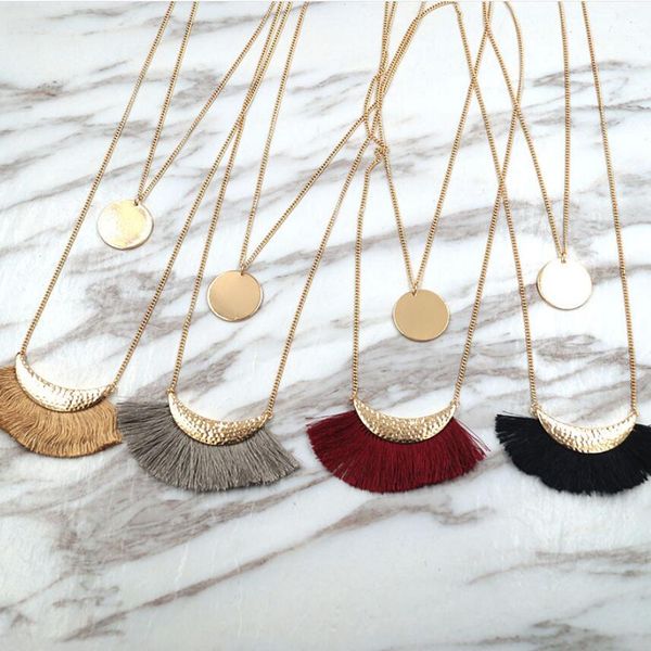 

jewelry necklace for women tassel muiltlayer long sweater necklace wholesale fashion of shipping, Silver
