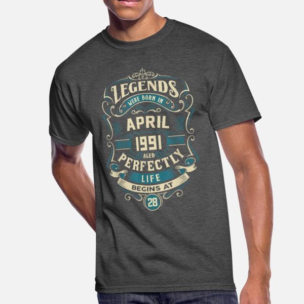 

retro vintage april 1991 birthday t shirt men create short sleeve size s-3xl solid color gift building spring standard shirt
