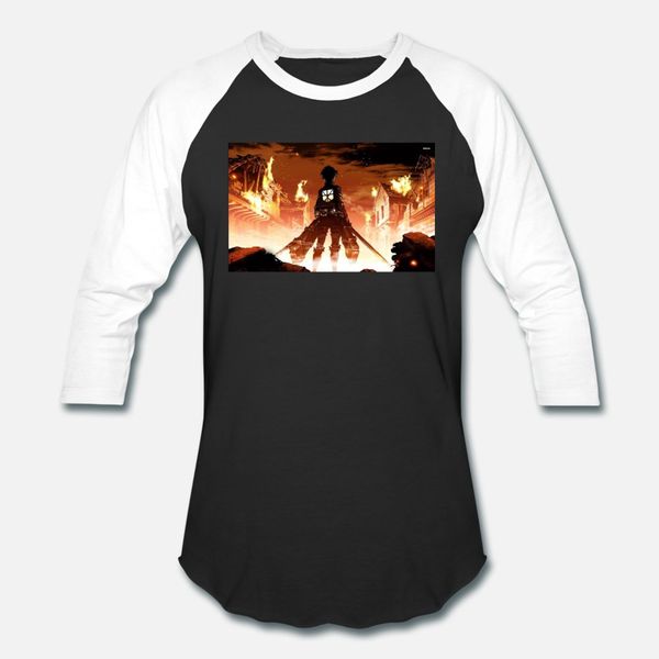 

attack of the titan t shirt men create tee shirt round collar normal anti-wrinkle basic spring formal shirt