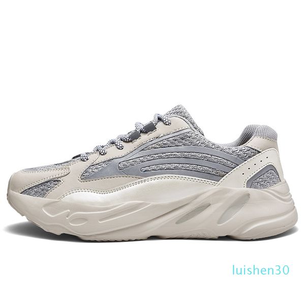 

luminescent shoes thick bottom men's fashion trend platform sneakers large size outdoor old dad shoes zapatillas hombre l30, Black