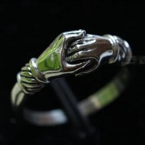 

925 silver personality male and female lovers of the ring index finger the tail ring pinky, Golden;silver
