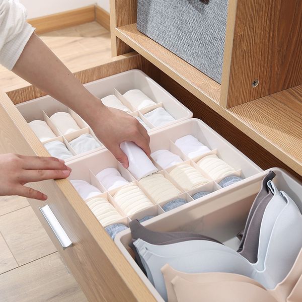

storage boxes underwear divider drawer lidded closet organizer ropa interior organizador for ties socks shorts bra organizador