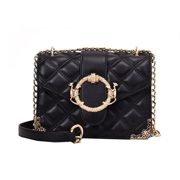 

2020 new imported style diamond lattice bag retro chain crossbody bag