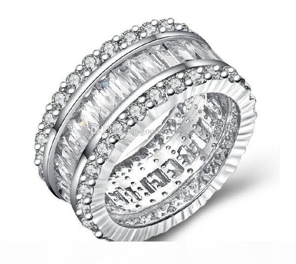 

fast vintage synthetic diamond engagement ring women wedding anniversary day gift never fade, Slivery;golden