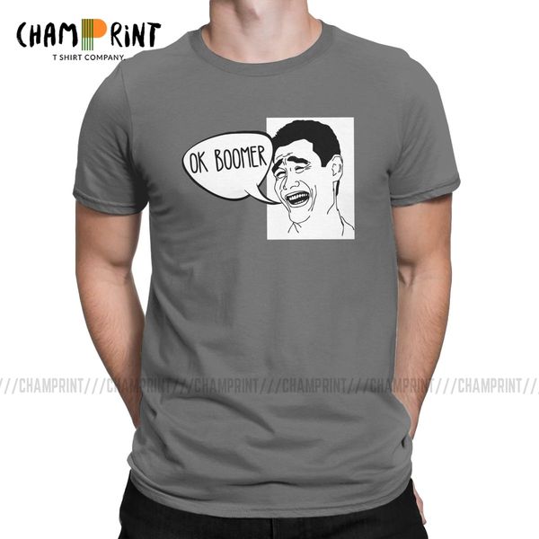 

ok boomer men's t shirts funny okay meme novelty tees short sleeve crewneck t-shirt pure cotton party clothing