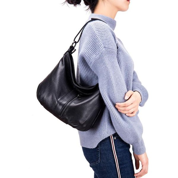 

genuine cow leather shoulder bag tote handbag designer women hobo bag crossbody bags luxury ladies
