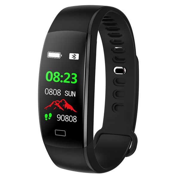 

f64hr smart bracelet fitness tracker watch sport pedometer heart rate blood pressure monitor waterproof health wristband