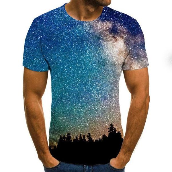 

design men starry sky men 3d print shirts kawaii comics graphic men clothing