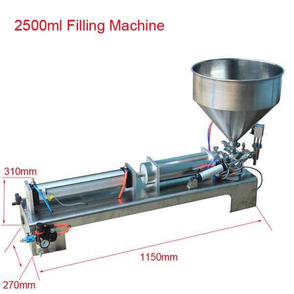 

shenlin 2500ml piston filling machine paste filler cream cosmetics soft drink filling machine liquids packaging