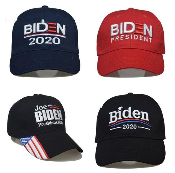 2020 Joe Biden Beyzbol Şapka Başkanı Amerika Bayrağı Nakış Siyah Casquette Moda Bay Bayan Çocuk Cap Doğa Sporları 8 5sx G2