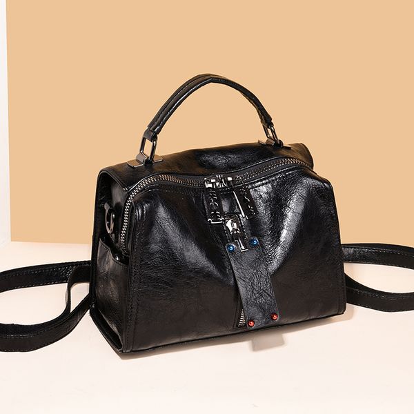 

2020 large capacity ladies bag shoulder bag soft pu motorcycle messenger casual shoulder r handbag