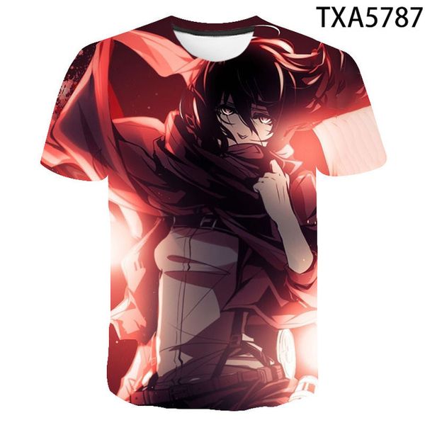 

new attack on titan 3d comfortable trend high-quality 3d print shirts plus size anime funny men clothing