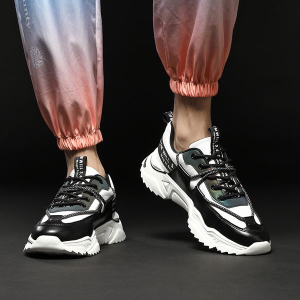 

men's casual shoes breathable comfortable mens fashion sneaker loafers new zapatillas hombre 2020 fashion men shoes, Black