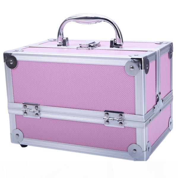 

makeup train case professional adjustable aluminum makeup train cosmetic cases makeup storage organizer box with lock and compartments 9&quo