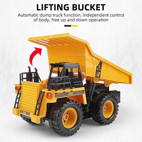 

electric remote control truck big truck simulation dump truck transportation engineering toy dump bucket model boys girls children toys