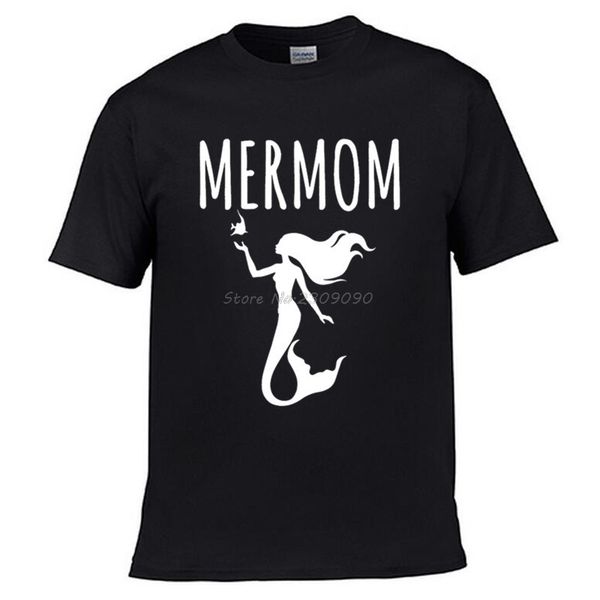 

novelty mermaid shirt men t-shirt cotton 100% short sleeve black red fashion t shirt funny tees 2017 new