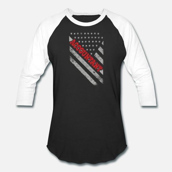 

accountant flag t shirt men customized cotton crew neck basic solid cute comical spring autumn trend shirt