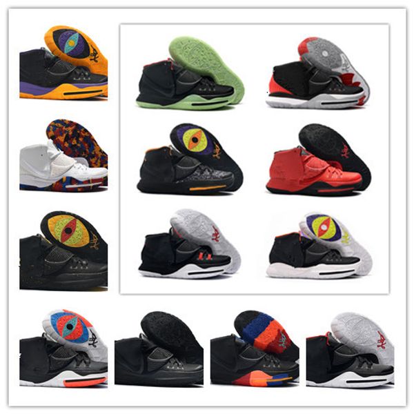 

halloween luminous kyrie 6s 6 grand red black green basketball shoes for good quality mens trainers sale sports sneakers