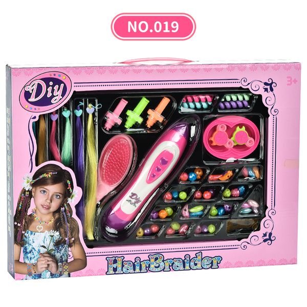

diy automatic braiding machine electric stylish play house girls toys hair accessories twist braide tool weave roller beauty game