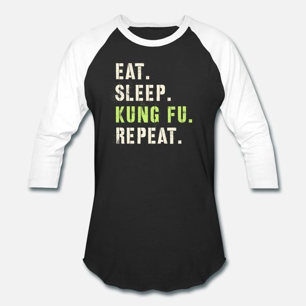

eat sleep kung fu repeat slogan karate samurai t shirt men designing cotton s-xxxl original fitness building spring standard shirt